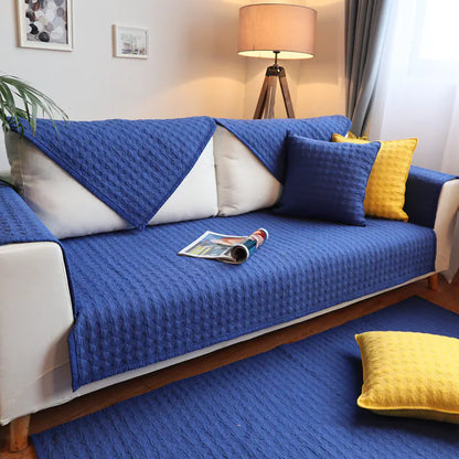 ウォッシュドコットンソファカバーセット | Washable Cotton Sofa Cover Set