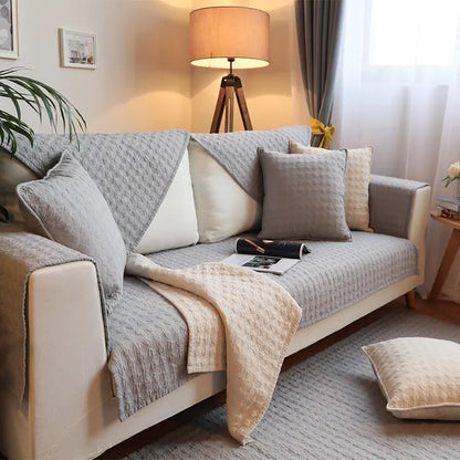 ウォッシュドコットンソファカバーセット | Washable Cotton Sofa Cover Set