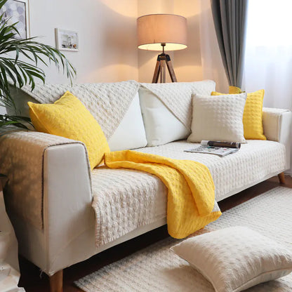 ウォッシュドコットンソファカバーセット | Washable Cotton Sofa Cover Set