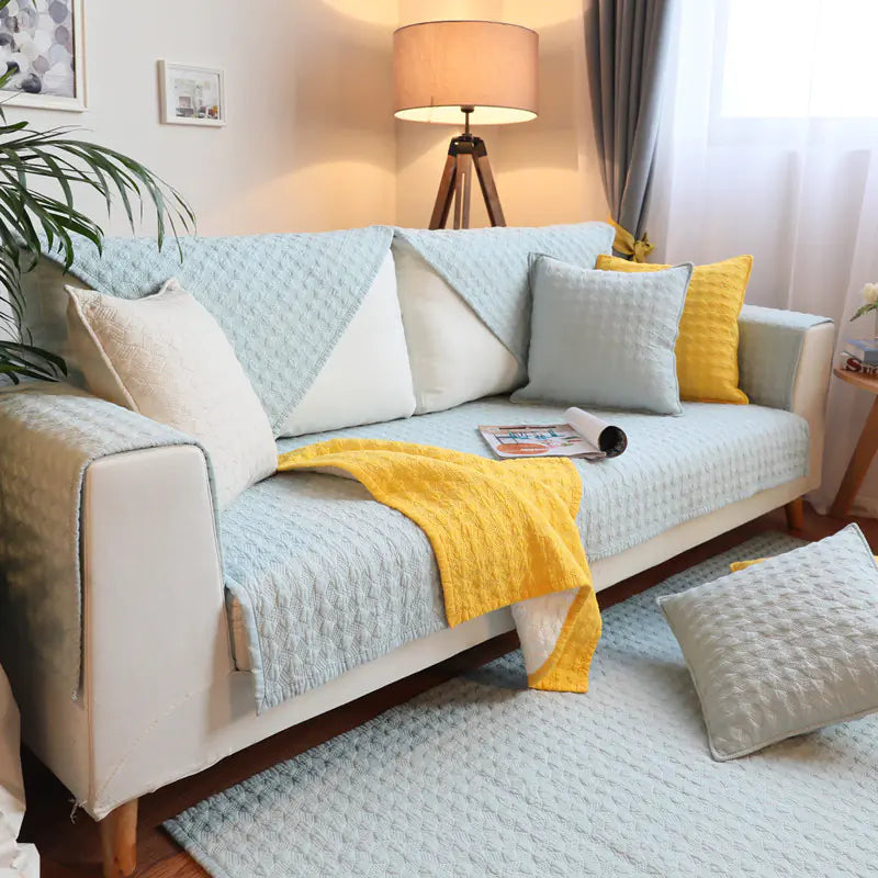 ウォッシュドコットンソファカバーセット | Washable Cotton Sofa Cover Set