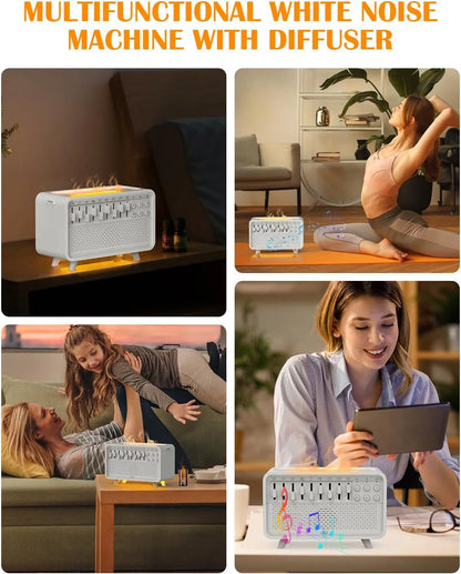 快眠ホワイトノイズランプ&アロマ加湿器 | White Noise Sleep Lamp & Aromatherapy Humidifier